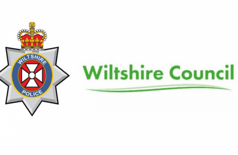 Wiltshire police and council logos