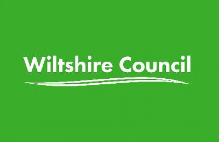 Wiltshire logo on green background