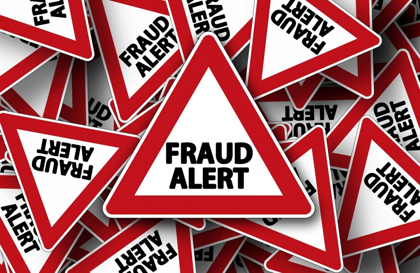 Fraud Alert signs