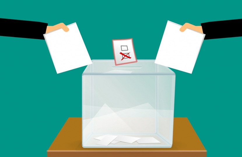 Voting ballot box