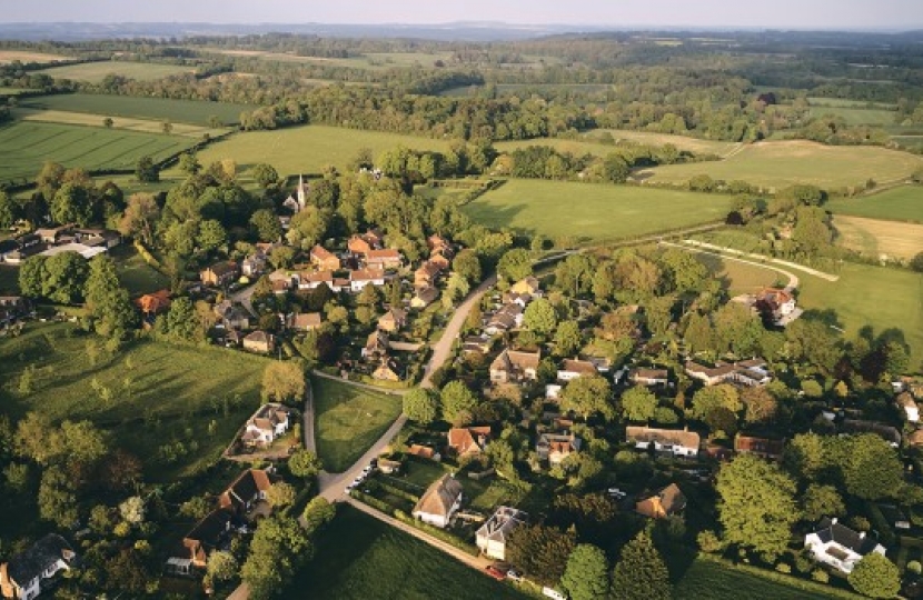 Aerial photo of Chute Wiltshire