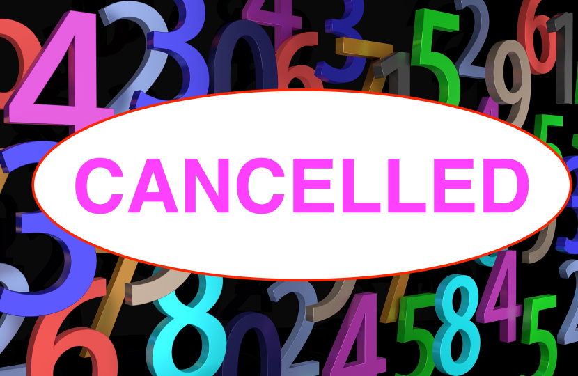 Cancelled notice