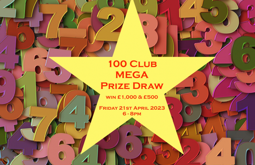 100 Club Annual GRAND Prize Draw event