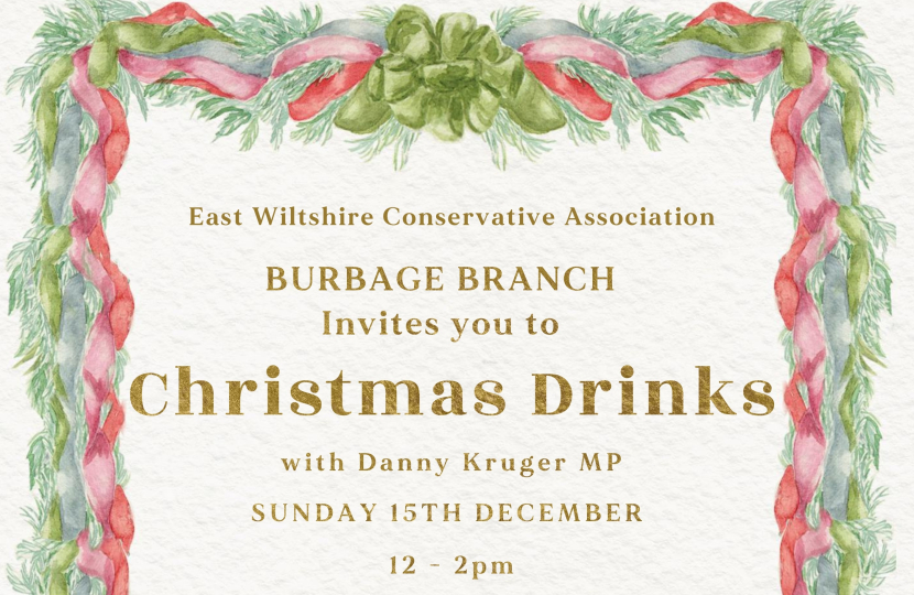 Burbage Branch Christmas Drinks Invitation