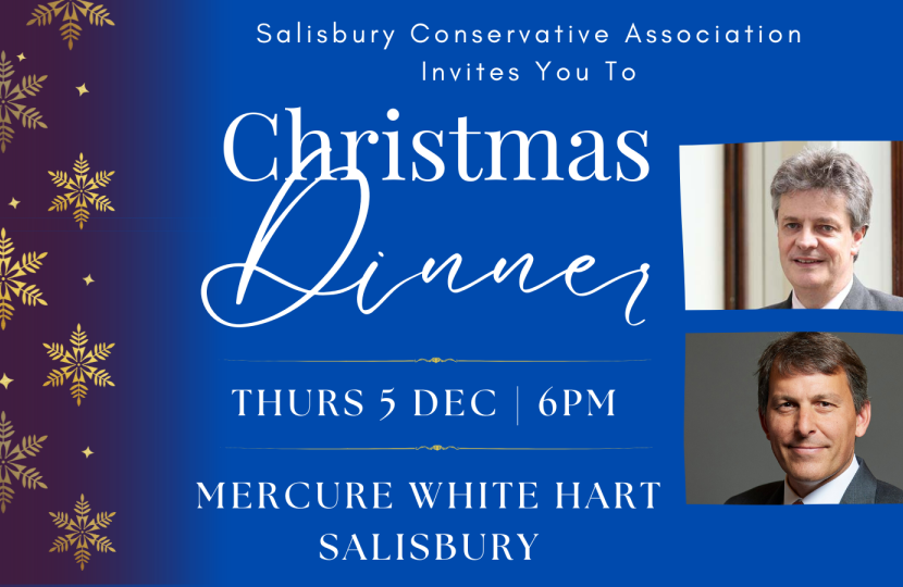 Salisbury Conservative Association Annual Christmas Dinner Infographic