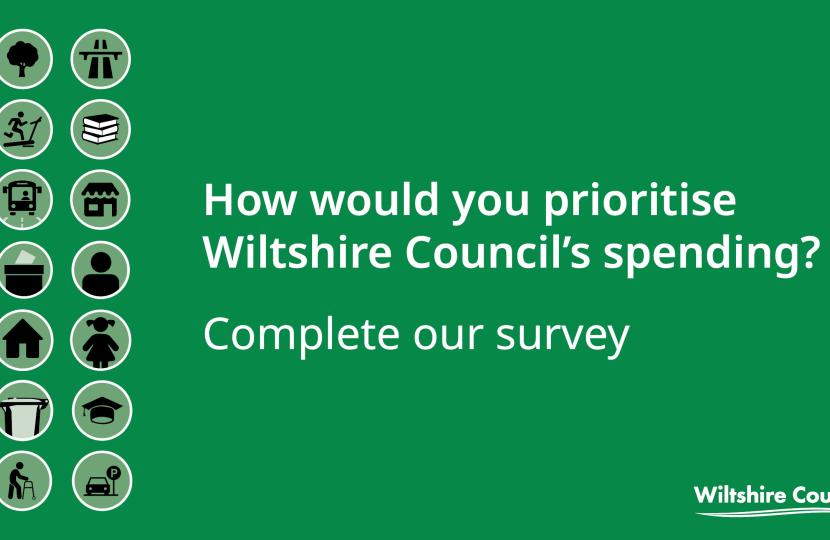 Wiltshire Council Budget 2024 infographic