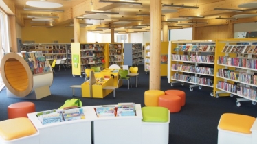 Inside a Wiltshire library