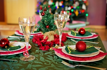 Christmas dining table