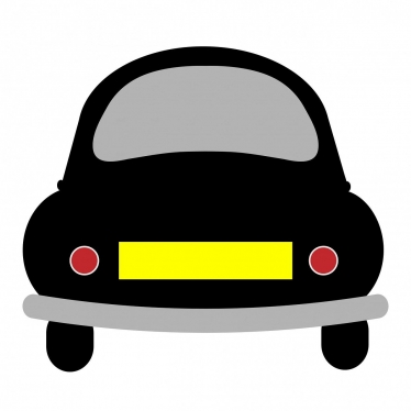 Graphic of a car and number plate