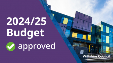 Wiltshire Council Budget 2024 infographic