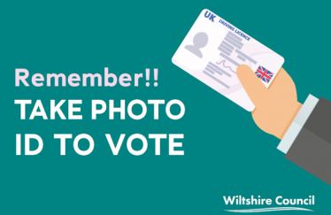 Take photo ID to vote graphic